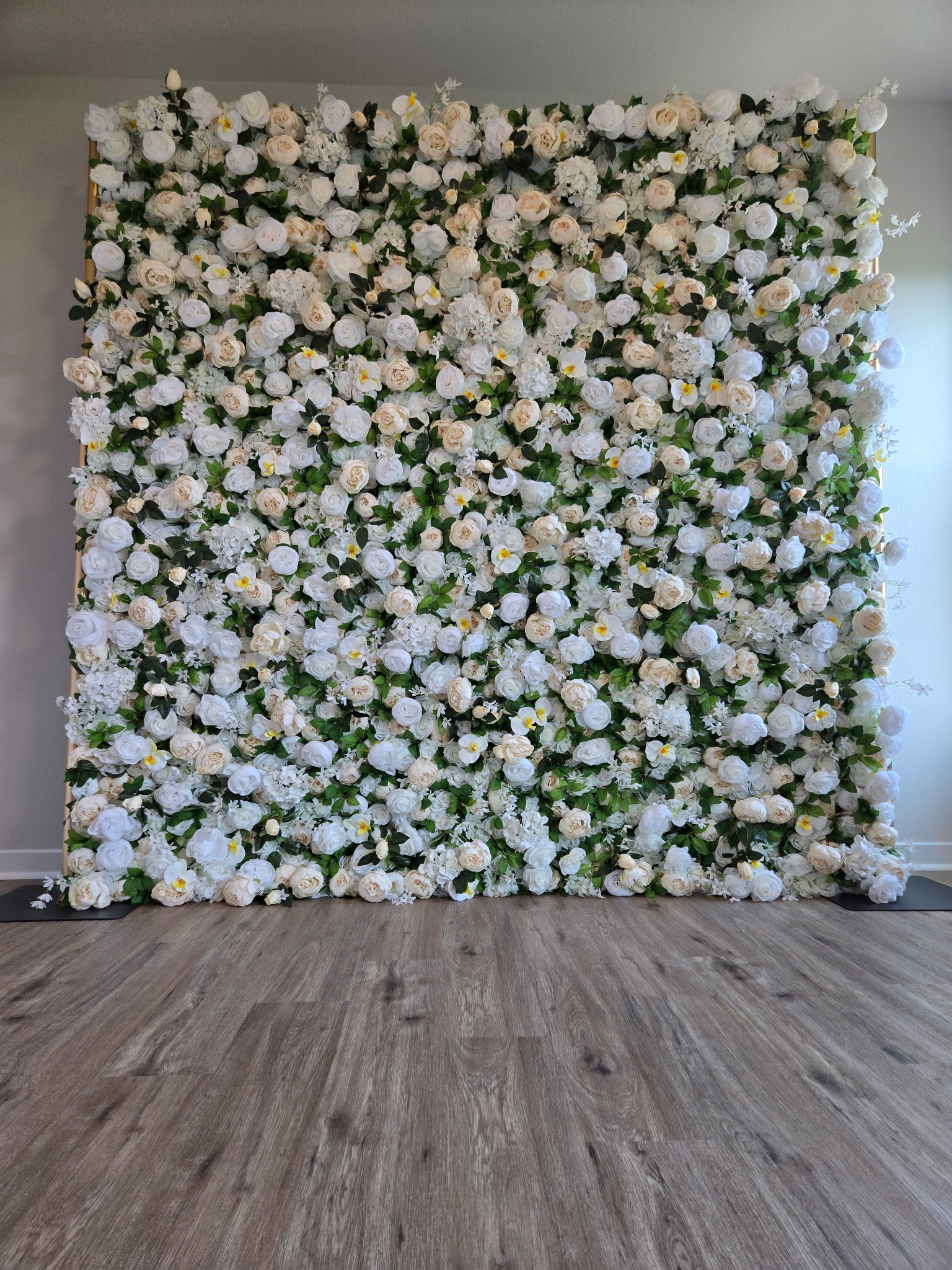The Charlotte white flower wall