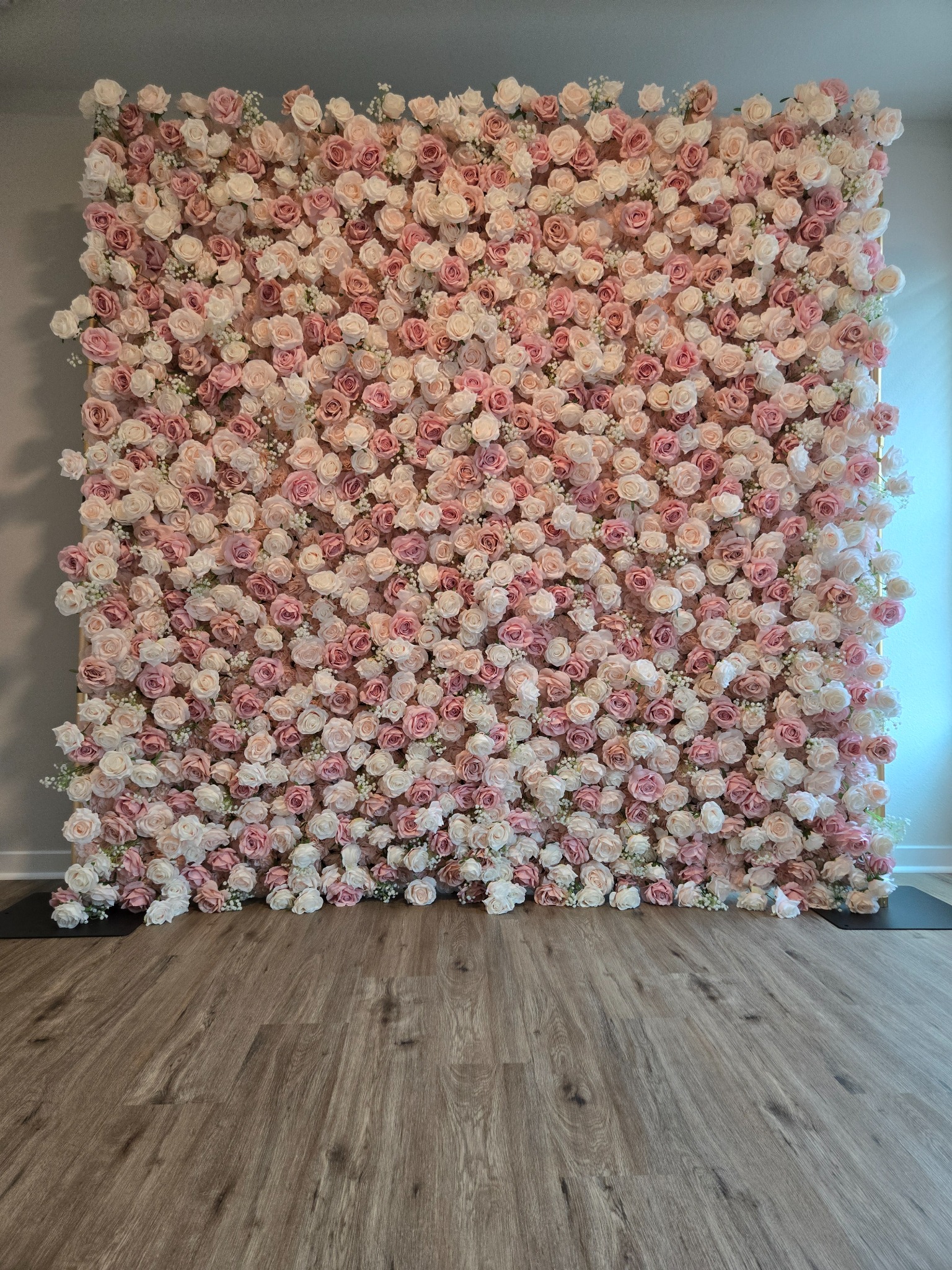 The Victoria blush flower wall